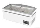 ZCD-E185S Supermarket Island Dual Temperature Freezer & Chiller with Glass Sliding Lids