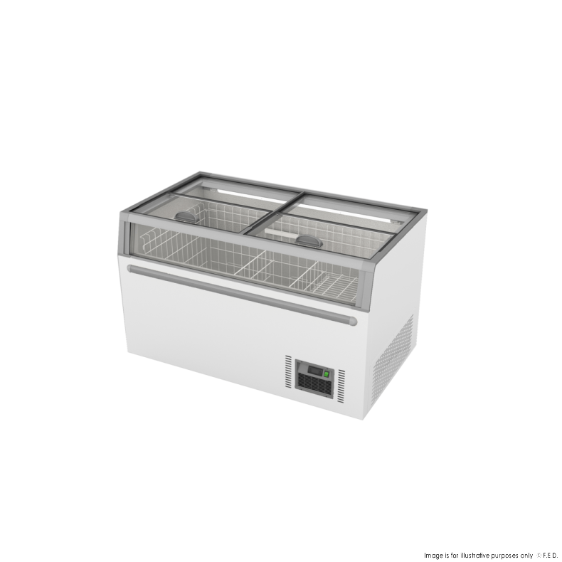 Thermaster Supermarket Island Freezer with Glass Sliding Lids ZCD-L145G