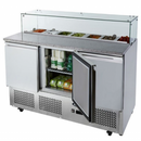 Atosa ESL3864 Three Doors Pizzatable Saladette Fridge 1365 mm