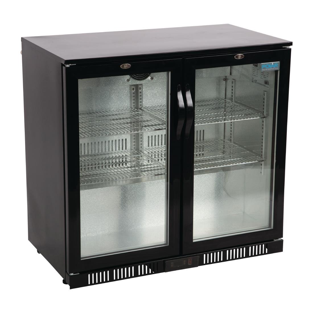 Polar GSeries Under Counter Back Bar Cooler with Hinged Doors 198Ltr