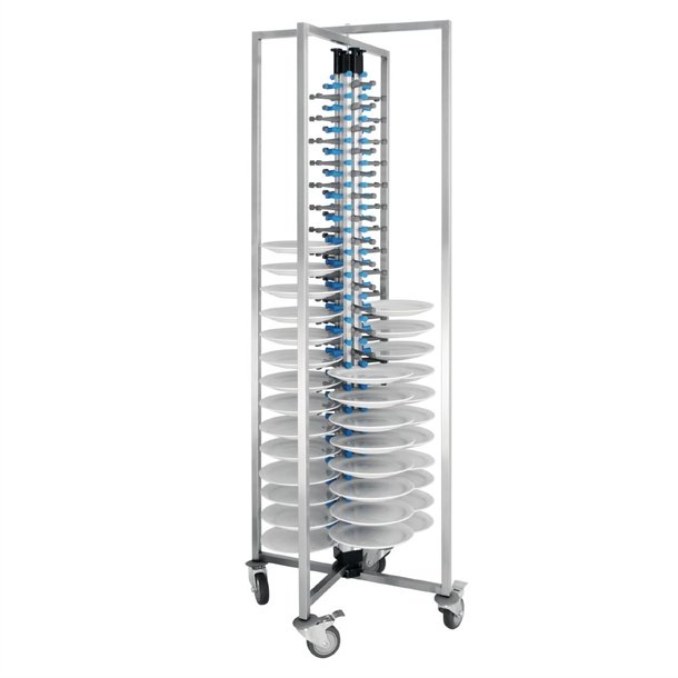 Vogue Mobile Plate Rack for 84 Plates