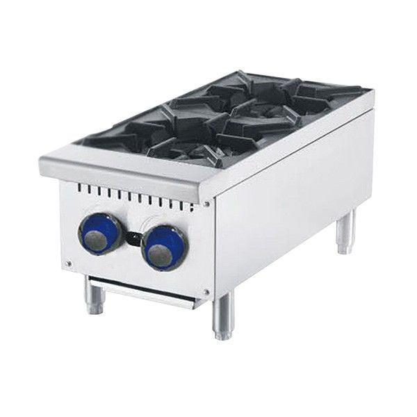 Cookrite ATHP-12-2-LPG 2 Burner Cook Tops W310 x D700 x H333-Cafeappliance.com.au
