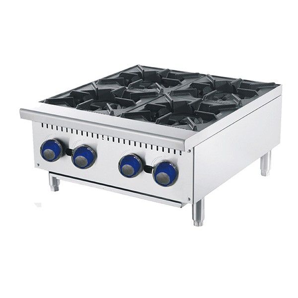 Cookrite ATHP-24-4-NG 4 Burner Cook Tops W610 x D700 x H333-Cafeappliance.com.au