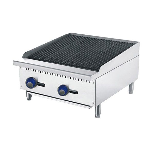 Cookrite ATCB-24-NG 610mm Char-Rock Broiler W610 x D700 x H385-Cafeappliance.com.au