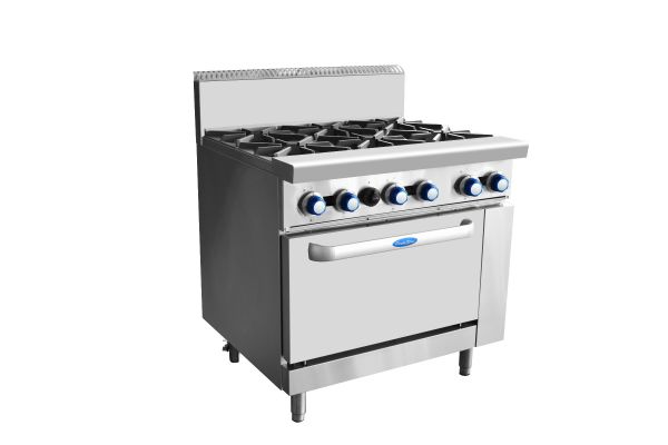 Cookrite AT80G6B-O-NG 6 Burners with Oven NG-Cafeappliance.com.au