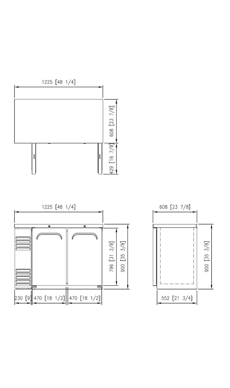 FNB-48B Back Bar - Solid Door 2