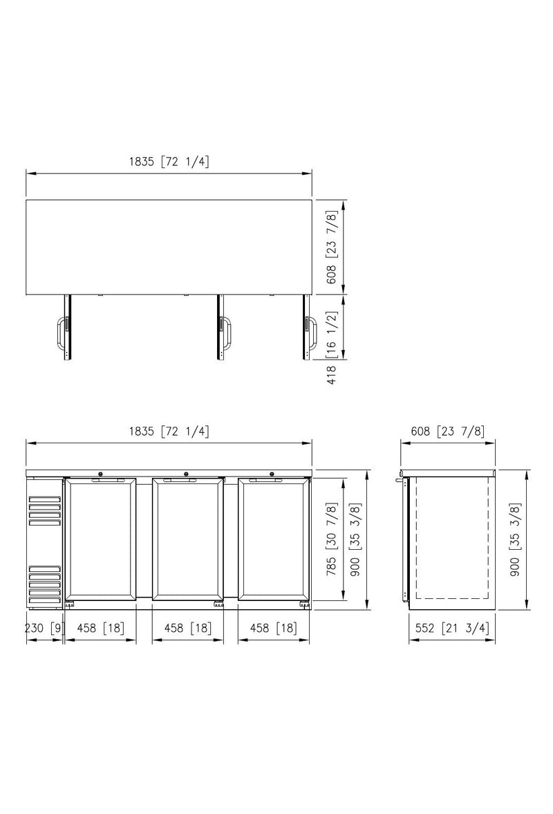 FNB-72BG Back Bar 2