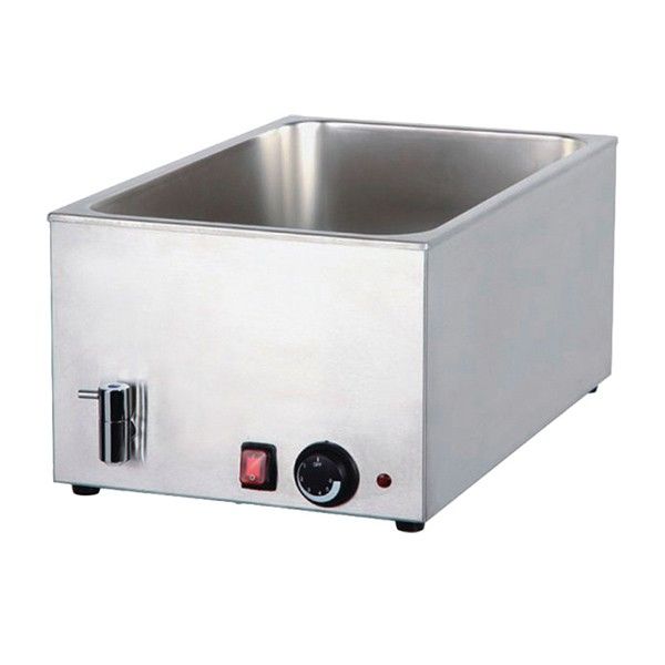 Cookrite 8710 Bain Marie with Mechanical Controller and Drain 580x340x245-Cafeappliance.com.au