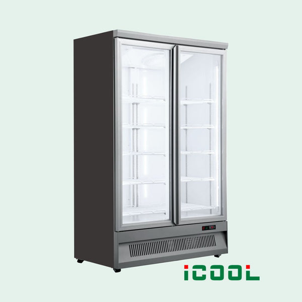 iCool Double Door Supermarket Vertical Display Fridge-FC-BD126AH