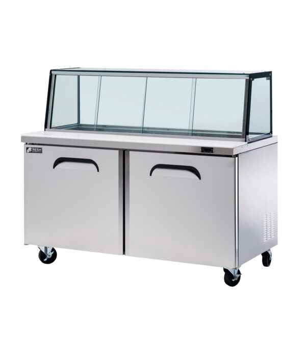 Glass Canopy Noodle Bar Megatop 1533mm Wide 441L 1