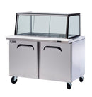 Glass Canopy Noodle Bar Salad 1227mm Wide 345L 1