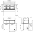 Glass Canopy Noodle Bar Salad 1533mm Wide 441L 2