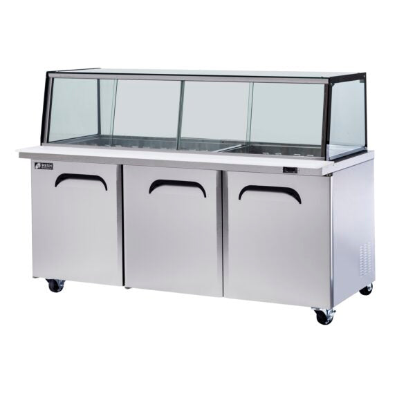 Glass Canopy Noodle Bar Salad 1839mm Wide 531L 1