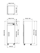 High Top Mount Upright Fridge One Door 560L 2