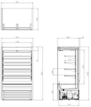FOD-48VS Open Display Fridge 2