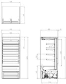 FOD-36VS Open Display Fridge 2