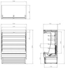 FOD-60VG Open Display Fridge 2