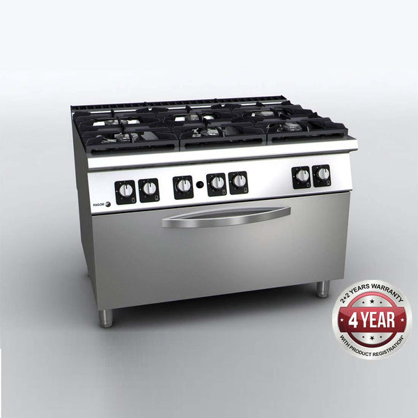 Buy Fagor 900 Series Gas 6 Burner with Gas Oven - C-G961OPH-cafeappliance.com.au