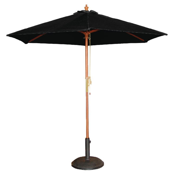 Bolero Round Outdoor Umbrella 2.5m Diameter Black