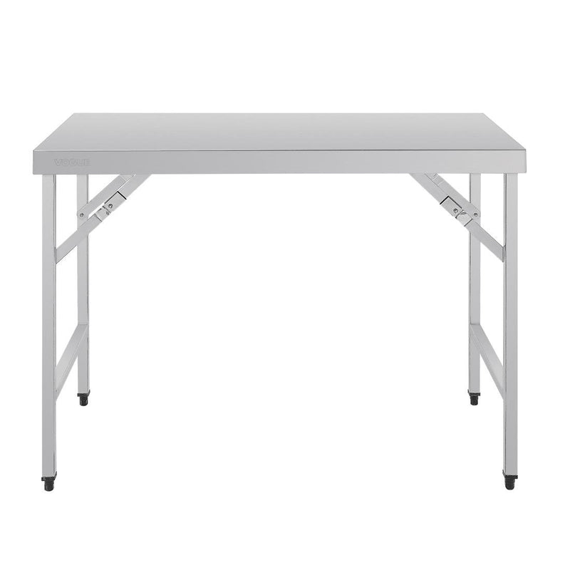 Vogue St/St Folding Table - 1800x600x900mm