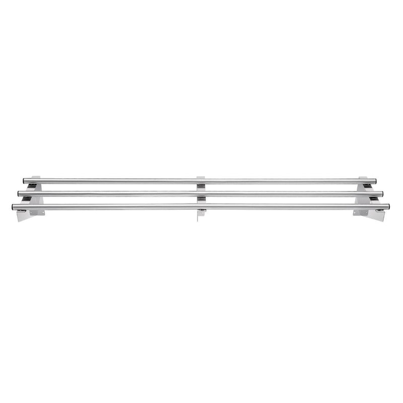 Vogue St/St Tubular Wall Shelf - 1500(w) x 300(d)mm