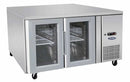 Atosa EPF3721 Glass 2 Door Cooling Fridge Table 1360 mm 1