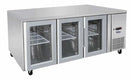Atosa EPF3731 Glass Three Door Cooling Fridge Table 1795 mm 1