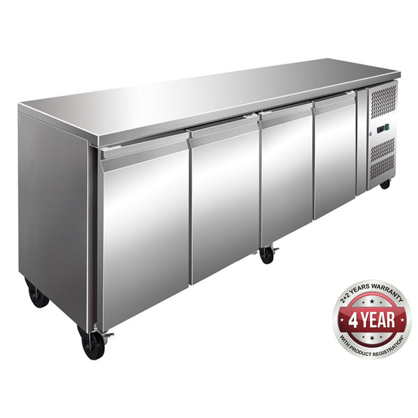 Buy 304 Grade SS Double Sink Bench with two sinks 1800-6-DSBL-cafeappliance.com.au