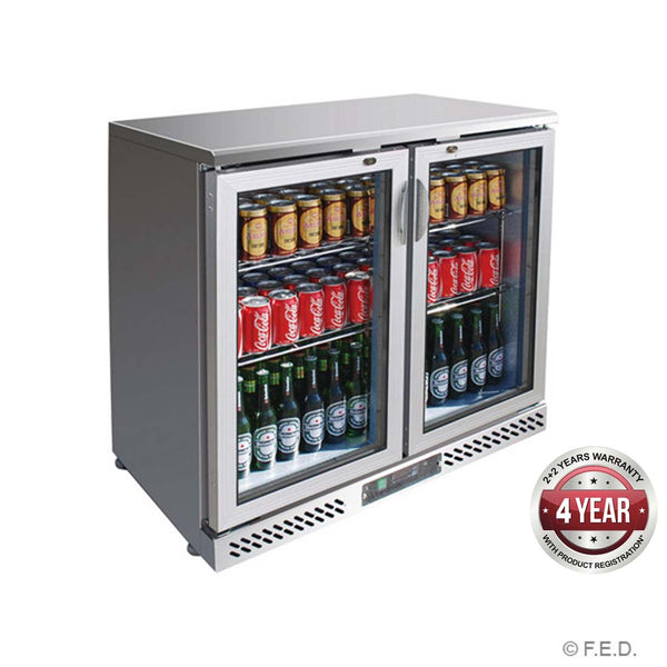 SC248SG Two Door Stainless Steel Bar Cooler-Cafeappliance.com.au