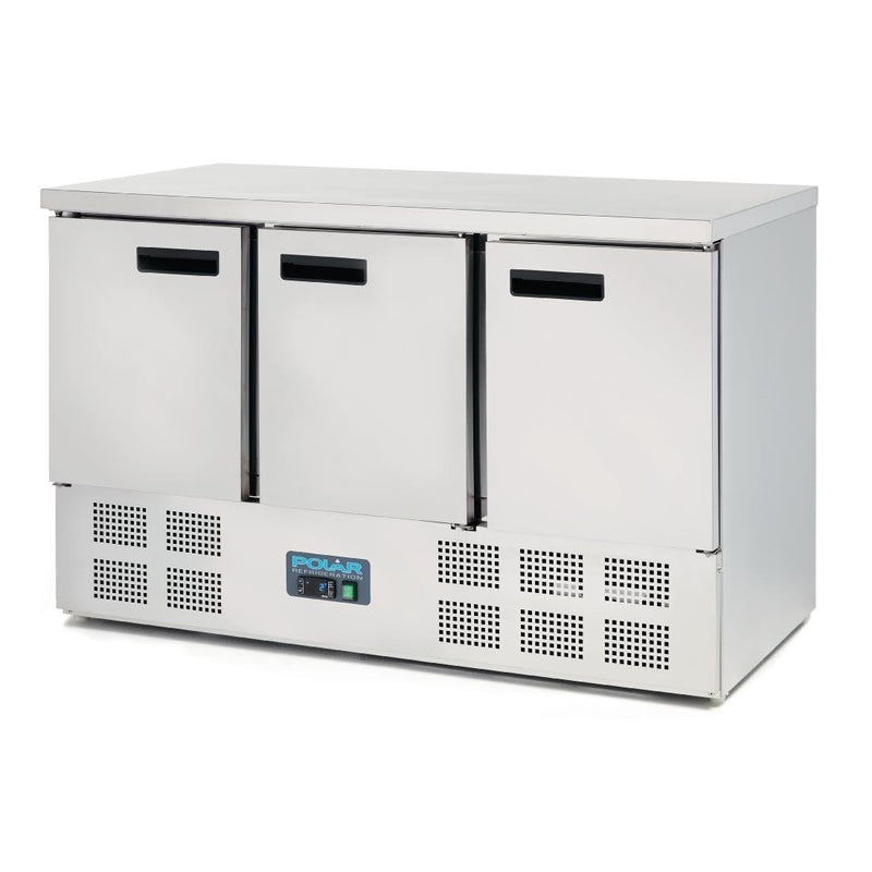 Polar G-Series 3 Door Counter Fridge 368Ltr