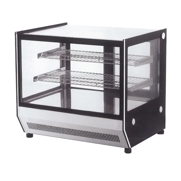 Buy Counter top square 2 Shelves Glass cold food display - GN-1200RT-cafeappliance.com.au