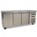 3 Door Worktop Freezer Stainless Door - Commercial Bar Triple door Freezer, Single Door Freezer, Double Door Freezer, Chest Freezer, Blast Freezer, Display Freezer, Upright Fridge - https://www.cafeappliance.com.au/