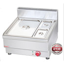 JUS-TY-2 Dry Bain Marie With 1 x 1/1 pan + 2 x ¼  GN Pan & Lid