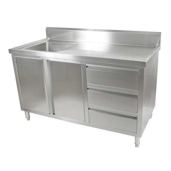 SC-6-1500L-H Cabinet with Left Sink