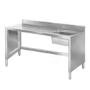SSB6-1400 Sink Work Bench with Splashback 1400mm