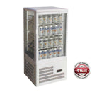 TCBD78W Four-Sided Countertop Display Fridge White