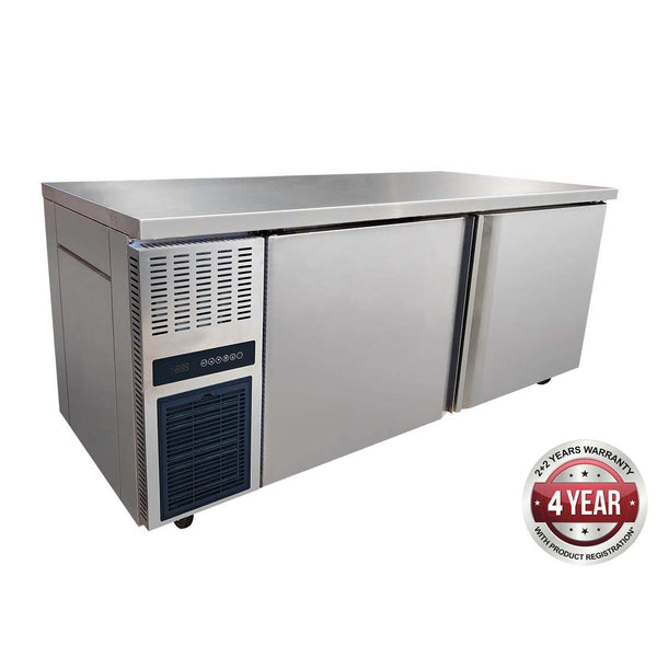 Stainless Steel Large Double Door Workbench Freezer - TL1800BT-Cafeappliance.com.au