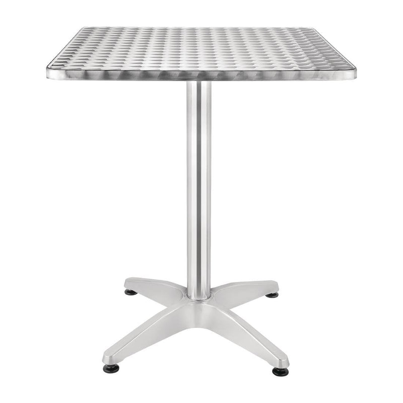 Bolero Square Bistro Table Stainless Steel 600mm