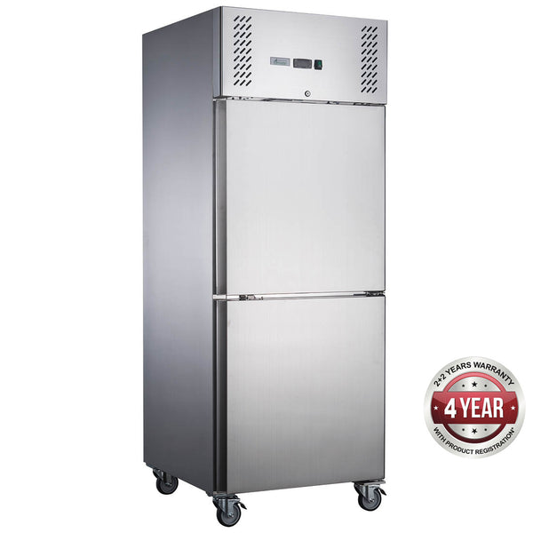 FED-X S/S Two Door Upright Freezer - XURF650S1V - Cafeappliance.com.au