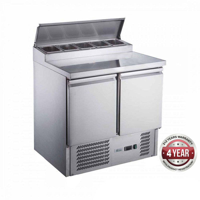 FED-X Two Door Salad Prep Fridge - XGNS900D - Cafeappliance.com.au